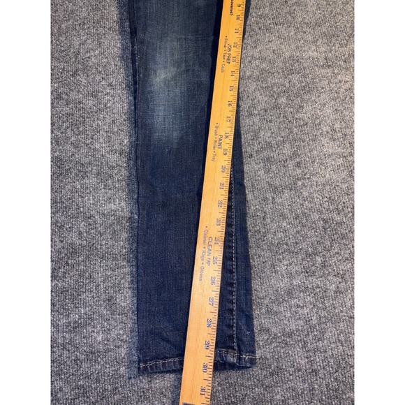 Levi's 521 Skinny Jeans Womens 28x32 Blue Denim Curvy Fit Red Tab Medium Wash - Picture 10 of 11